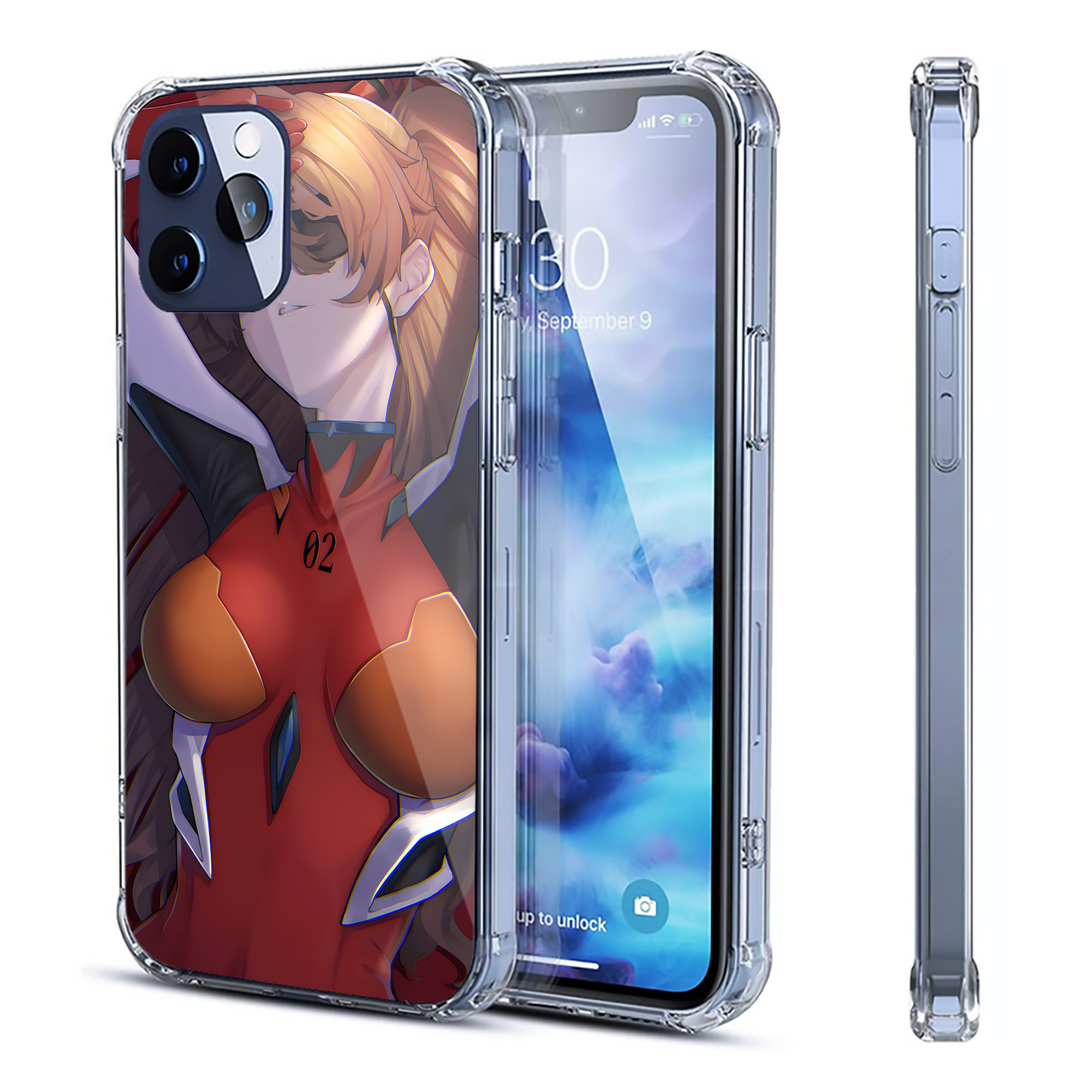（画像用） EVA 新世紀エヴァンゲリオン 【iPhone 12シリーズ対応】透明スマホケース（クリアソフトケース）